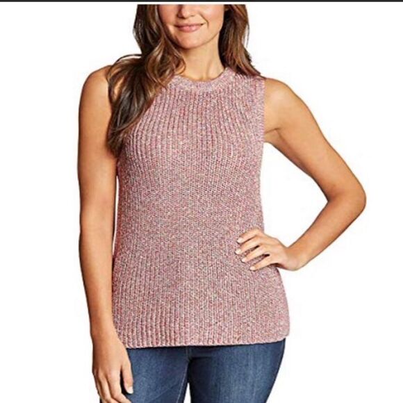 ELLA MOSS CORAL FLAMES SWEATER VEST
KNIT PULLOVER PINK STRETCH Sz- - Picture 1 of 11